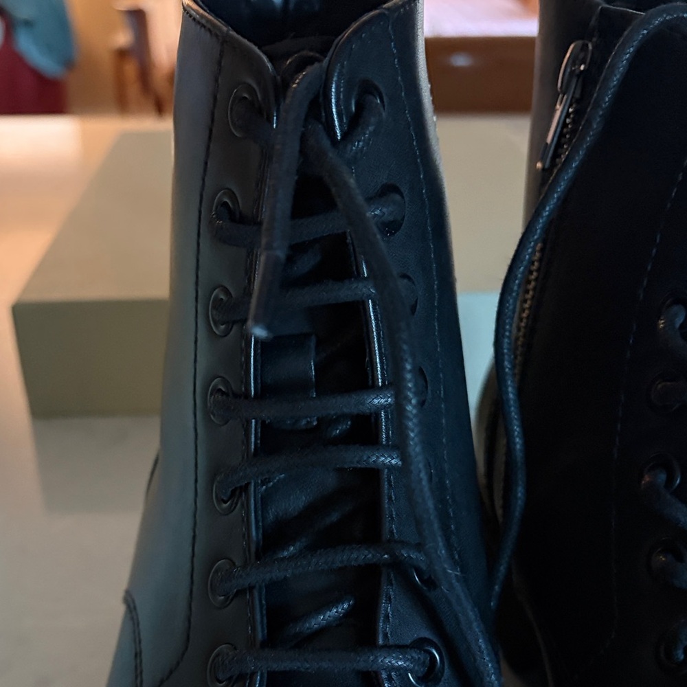 Joseph Abboud Black Leather Men's Boots - Picture 6 of 7